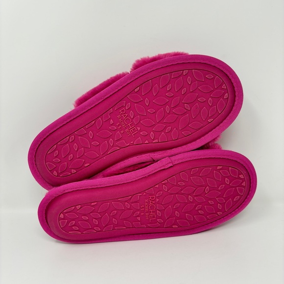 NWOT RACHEL ROY Plush Open Toe Slippers - Picture 5 of 5